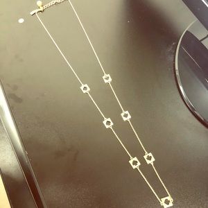 Kate spade long necklace with spade design